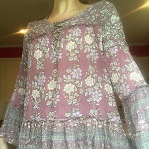 Floral Boho Tunic